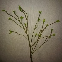 Цветы искусственные ветвь с листочками